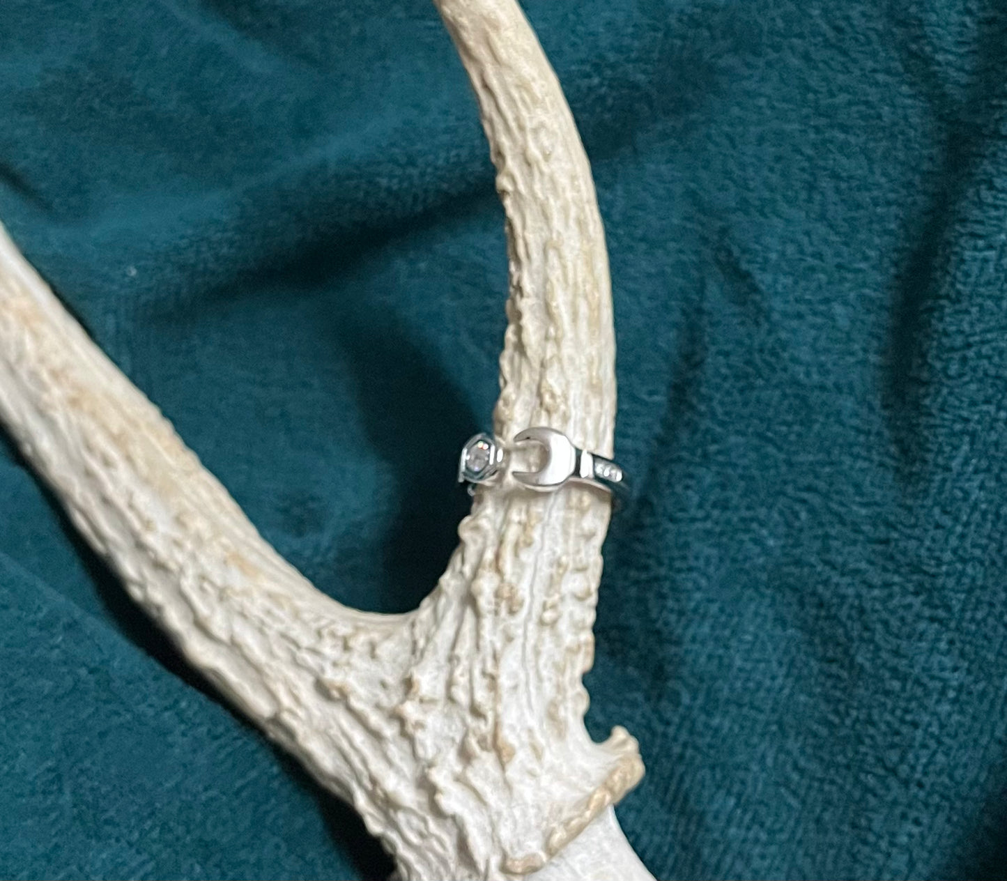 Silver spanner ring